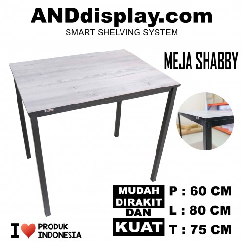 MEJA SHABBY 60 X 80CM